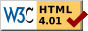 Valid HTML 4.01!